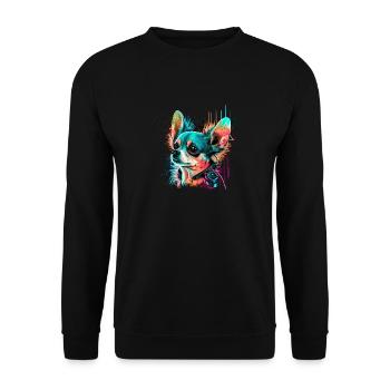 Chihuahua - Musique Électronique Techno Festival - Sweat-shirt Unisexe - noir - Devant - Alina (178cm) & Michal (187cm)