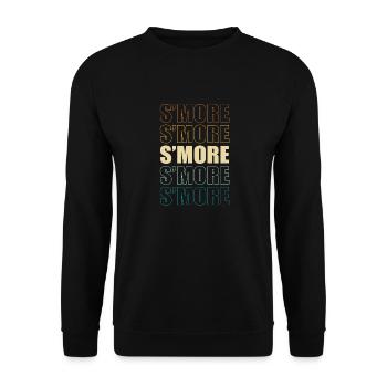 Vintage Marshmallow Camper Camping Smore - Sweat-shirt Unisexe - noir - Devant - Alina (178cm) & Michal (187cm)