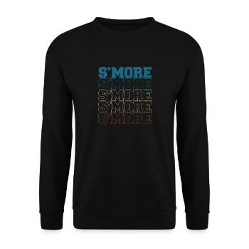 Camper Vintage Smore Marshmallow Retro - Sweat-shirt Unisexe - noir - Devant - Alina (178cm) & Michal (187cm)