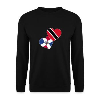 Drapeau de Trinité-et-Tobago - Sweat-shirt Unisexe - noir - Devant - Alina (178cm) & Michal (187cm)