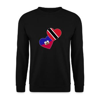 Drapeau de Trinité-et-Tobago - Sweat-shirt Unisexe - noir - Devant - Alina (178cm) & Michal (187cm)