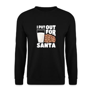 J’ai un joyeux Noël pour le Père Noël - Sweat-shirt Unisexe - noir - Devant - Alina (178cm) & Michal (187cm)