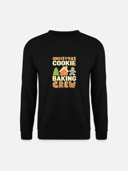 Weihnachtsplätzchenbacken Crew Traditioneller - Unisex Pullover - Schwarz
