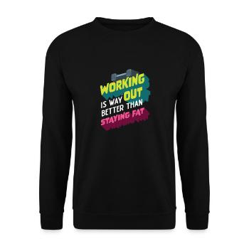 Calisthenics Street Workout Park Fitness Training - Unisex Pullover - Schwarz - Vorne - Alina (178cm) & Michal (187cm)
