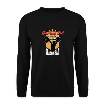 Calisthenics Street Workout Park Fitness Training - Unisex Pullover - Schwarz - Vorne - Alina (178cm) & Michal (187cm)