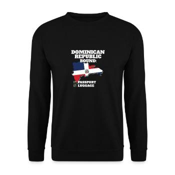 Dominican Republic Bound Country Travel Dominican - Unisex Pullover - Schwarz - Vorne - Alina (178cm) & Michal (187cm)