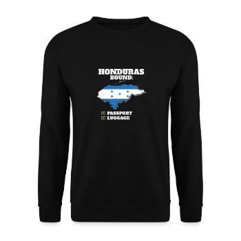 Honduras Bound Country Travel Drapeau hondurien - Sweat-shirt Unisexe - noir - Devant - Alina (178cm) & Michal (187cm)