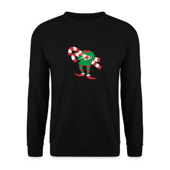 Fairy Costume Christmas Family Matching Elves - Unisex Sweatshirt - black - Front - Alina (178cm) & Michal (187cm)