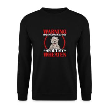 Terrier irlandais à enrobage doux - Sweat-shirt Unisexe - noir - Devant - Alina (178cm) & Michal (187cm)