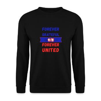Für immer vereint 9/11 - Unisex Pullover - Schwarz - Vorne - Alina (178cm) & Michal (187cm)