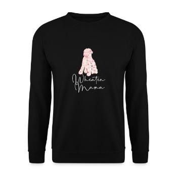 Irish Soft Coated Wheaten Terrier - Unisex Pullover - Schwarz - Vorne - Alina (178cm) & Michal (187cm)