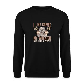 Terrier irlandais à enrobage doux - Sweat-shirt Unisexe - noir - Devant - Alina (178cm) & Michal (187cm)