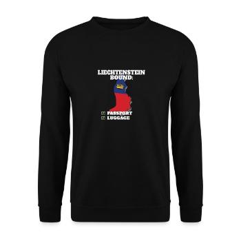 Liechtenstein Voyage à destination du pays - Sweat-shirt Unisexe - noir - Devant - Alina (178cm) & Michal (187cm)