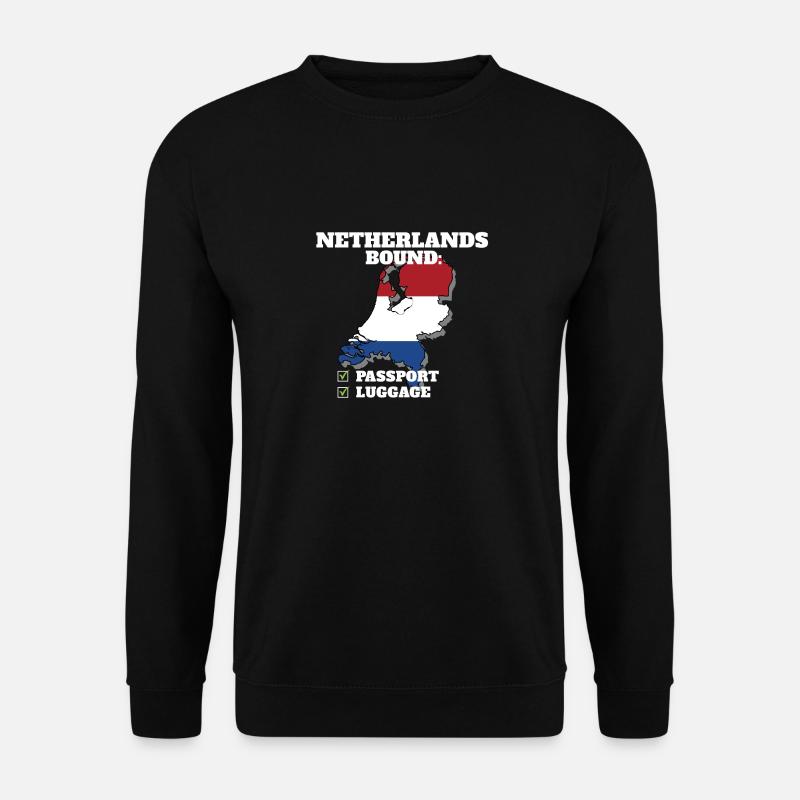 Netherlands Bound Country Travel Netherlandish - Unisex Sweatshirt - black