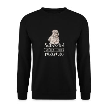 Irish Soft Coated Wheaten Terrier - Unisex Pullover - Schwarz - Vorne - Alina (178cm) & Michal (187cm)