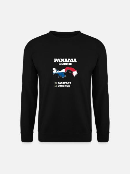 Panama Bound Country Travel Panamanian Flag - Unisex Pullover - Schwarz