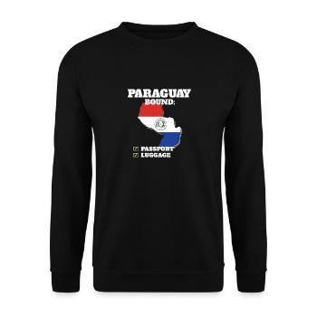 Paraguay Bound Country Travel Drapeau paraguayen - Sweat-shirt Unisexe - noir - Devant - Alina (178cm) & Michal (187cm)