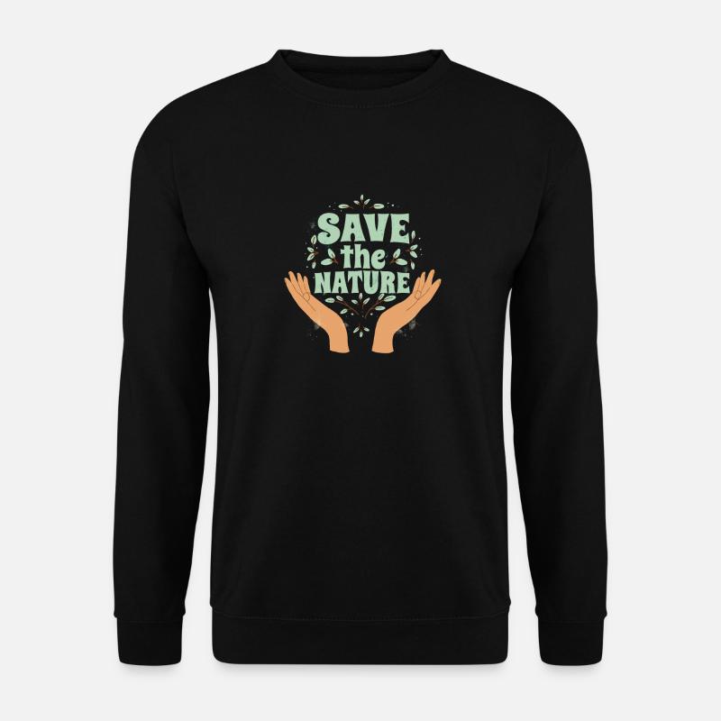 Save the Nature Pollution - Unisex Sweatshirt - black