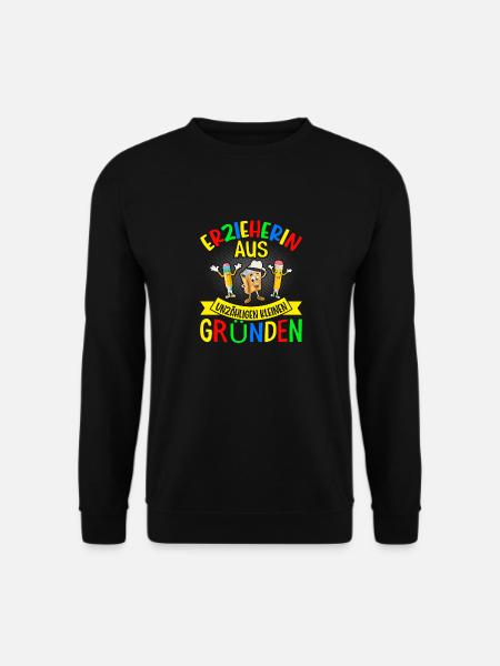 Erzieherin Abschiedsgeschenkidee - Unisex Pullover - Schwarz