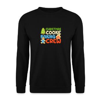 Équipe de cuisson de biscuits de Noël Assortiment amusant - Sweat-shirt Unisexe - noir - Devant - Alina (178cm) & Michal (187cm)