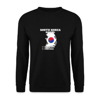 South Korea Bound Country Travel South Korean - Unisex Pullover - Schwarz - Vorne - Alina (178cm) & Michal (187cm)