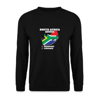 Afrique du Sud Bound Country Travel Afrique du Sud - Sweat-shirt Unisexe - noir - Devant - Alina (178cm) & Michal (187cm)
