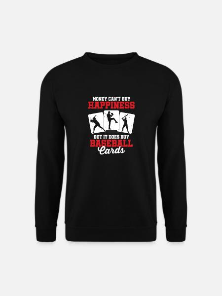 Men Trader Money Cant Buy Happiness But Buy Baseba - Unisex Pullover - Schwarz