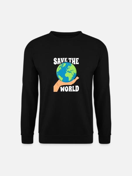 Save the World Umweltschutz - Unisex Pullover - Schwarz