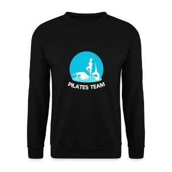 Pilates Team - Unisex Sweatshirt - black - Front - Alina (178cm) & Michal (187cm)