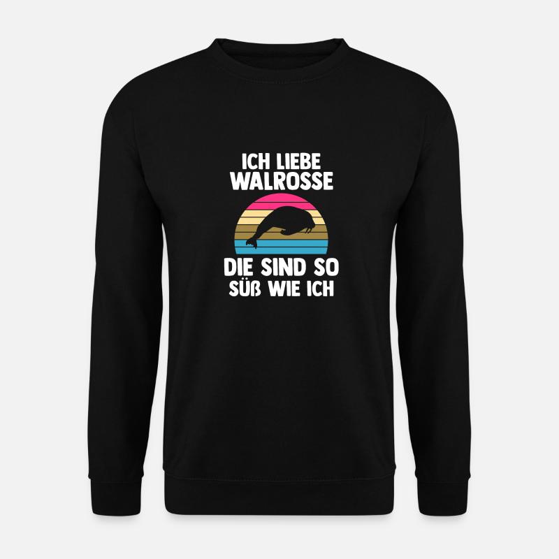 Walross - Unisex Pullover - Schwarz