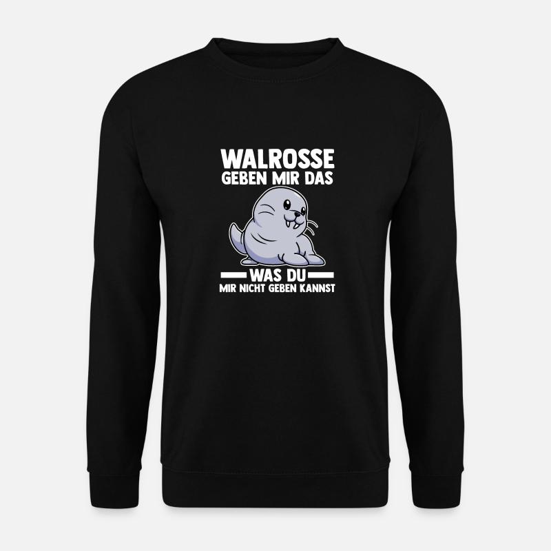 Walross - Unisex Pullover - Schwarz