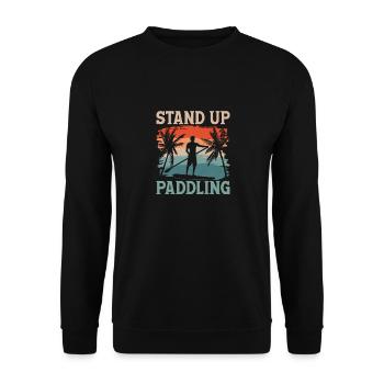 Stand Up Paddling Stand Up Paddle Board - Unisex Pullover - Schwarz - Vorne - Alina (178cm) & Michal (187cm)