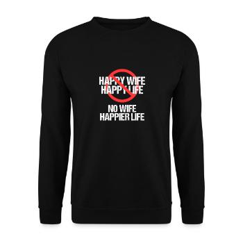 Divorced Separation Divorce Divorce - Unisex Sweatshirt - black - Front - Alina (178cm) & Michal (187cm)