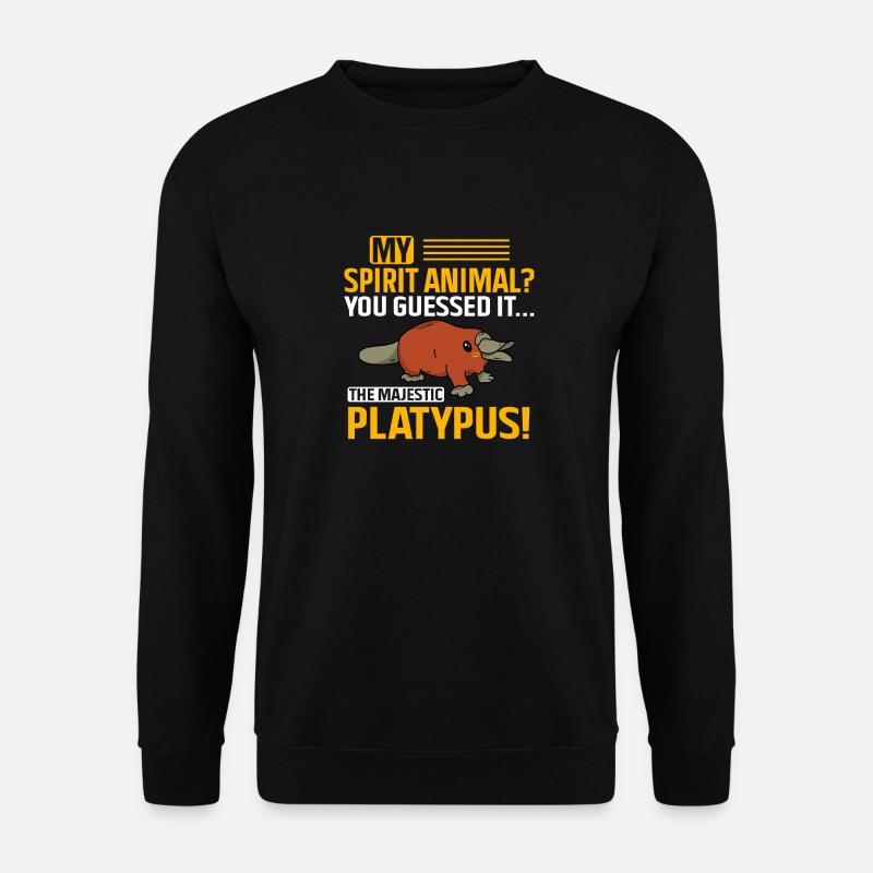 Platypus Schnabeltier - Unisex Pullover - Schwarz