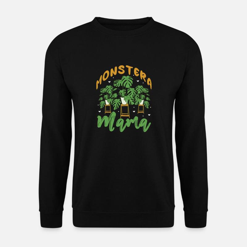 Monstera Mama - Unisex Pullover - Schwarz