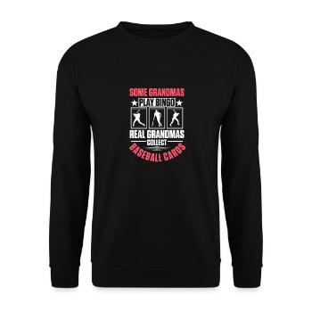 Collector Trader Grandmother Grandmas Collect Base - Unisex Pullover - Schwarz - Vorne - Alina (178cm) & Michal (187cm)