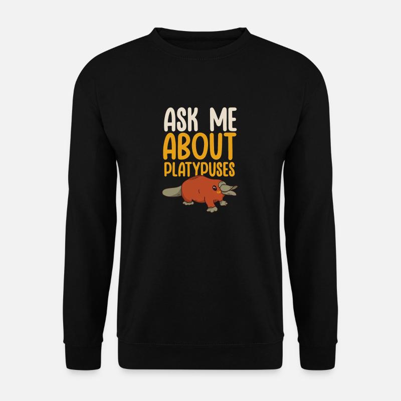 Platypus Schnabeltier - Unisex Sweatshirt - black