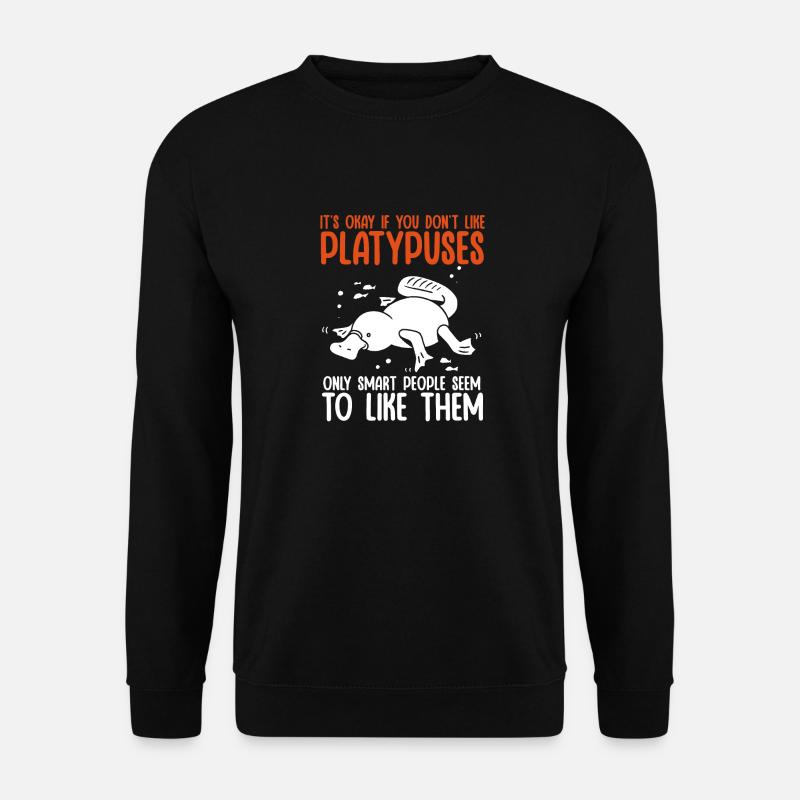 Ornithorynque Schnabeltier - Sweat-shirt Unisexe - noir
