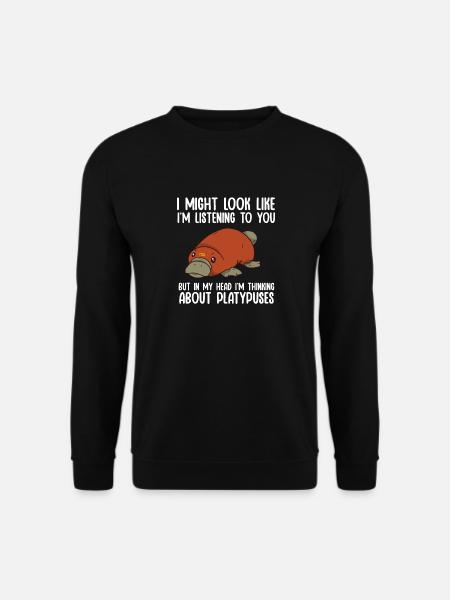 Platypus Schnabeltier - Unisex Pullover - Schwarz