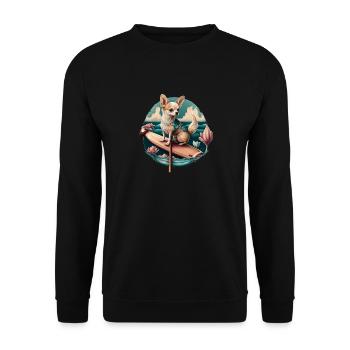 French Bulldog | SUP Stand Up Paddling Surf Girl - Unisex Sweatshirt - black - Front - Alina (178cm) & Michal (187cm)