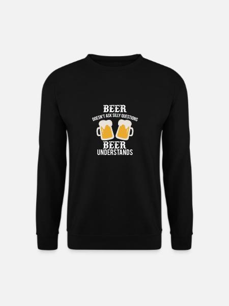 Bier Spruch - Unisex Pullover - Schwarz