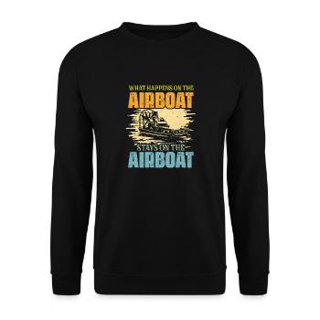 Ce qui se passe sur l’hydroglisseur reste sur l’hydroglisseur C - Sweat-shirt Unisexe - noir - Devant - Alina (178cm) & Michal (187cm)