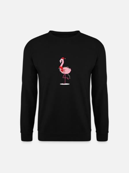 Lustige Weihnachten Weihnachtsmütze Xmas Lichter - Unisex Pullover - Schwarz