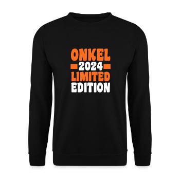 Werdender Onkel 2026 - Unisex Pullover - Schwarz - Vorne - Alina (178cm) & Michal (187cm)