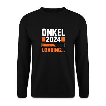 Werdender Onkel 2038 - Unisex Pullover - Schwarz - Vorne - Alina (178cm) & Michal (187cm)