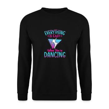 Danser - Sweat-shirt Unisexe - noir - Devant - Alina (178cm) & Michal (187cm)