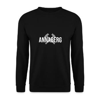 Erzgebirge Annaberg - Unisex Pullover - Schwarz - Vorne - Alina (178cm) & Michal (187cm)