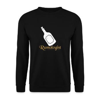 Rumologist Rum Caribbean Alcohol - Unisex Pullover - Schwarz - Vorne - Alina (178cm) & Michal (187cm)
