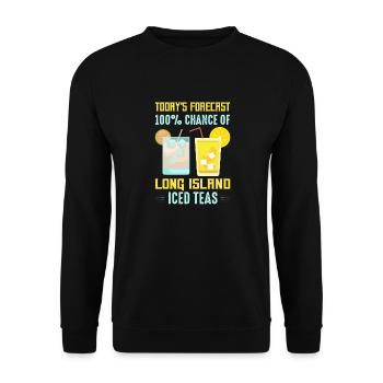 Today's Forecast 100% Chance Of Long Island Iced T - Unisex Sweatshirt - black - Front - Alina (178cm) & Michal (187cm)