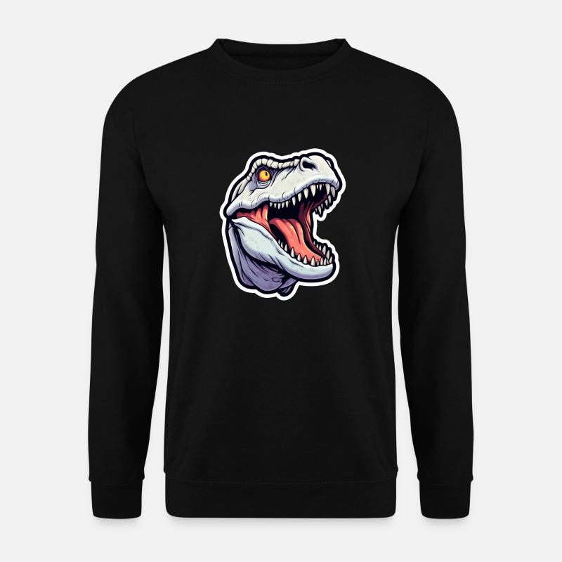 T Rex Dinosaur - Unisex Sweatshirt - black